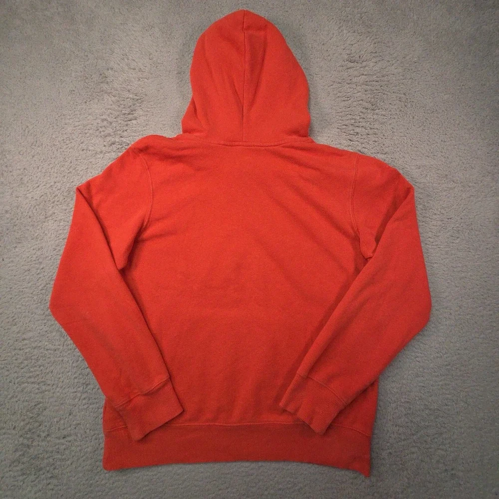 North Face Hoodie Mens S Red Pullover Hooded Sweatshirt Logo Gorpcore Preppy